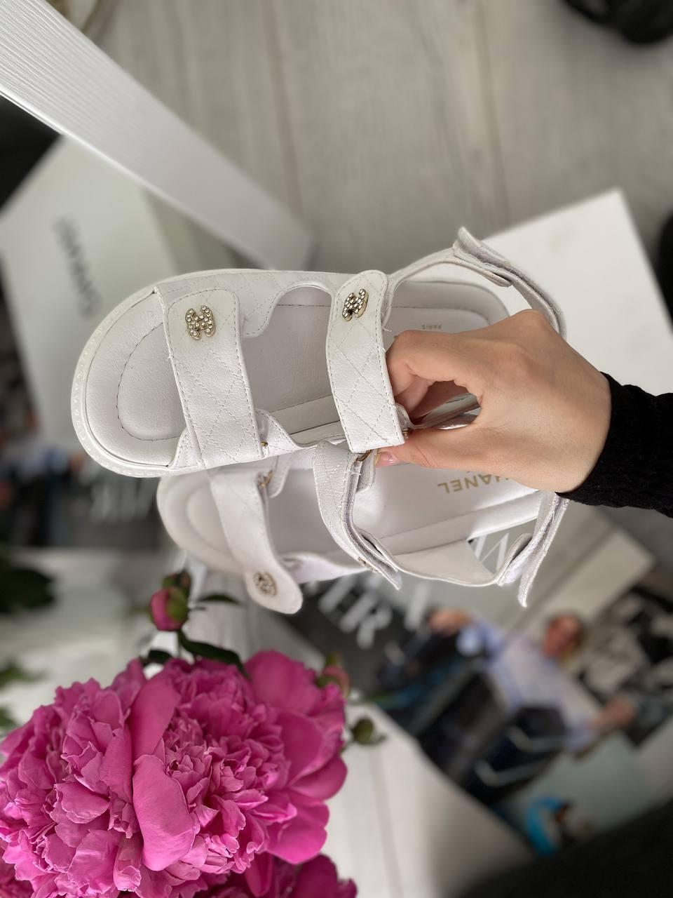 Chanel Dad Sandal White