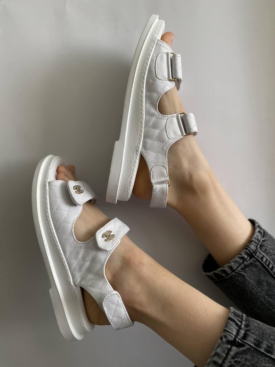 Chanel Dad Sandal White