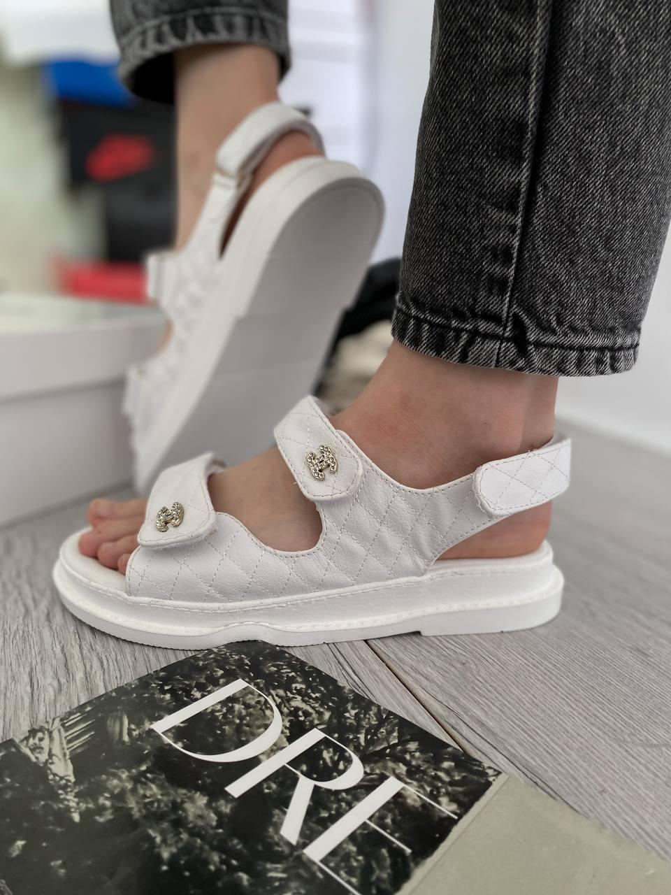 Chanel Dad Sandal White