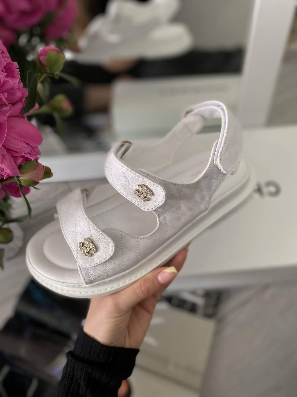 Chanel Dad Sandal White