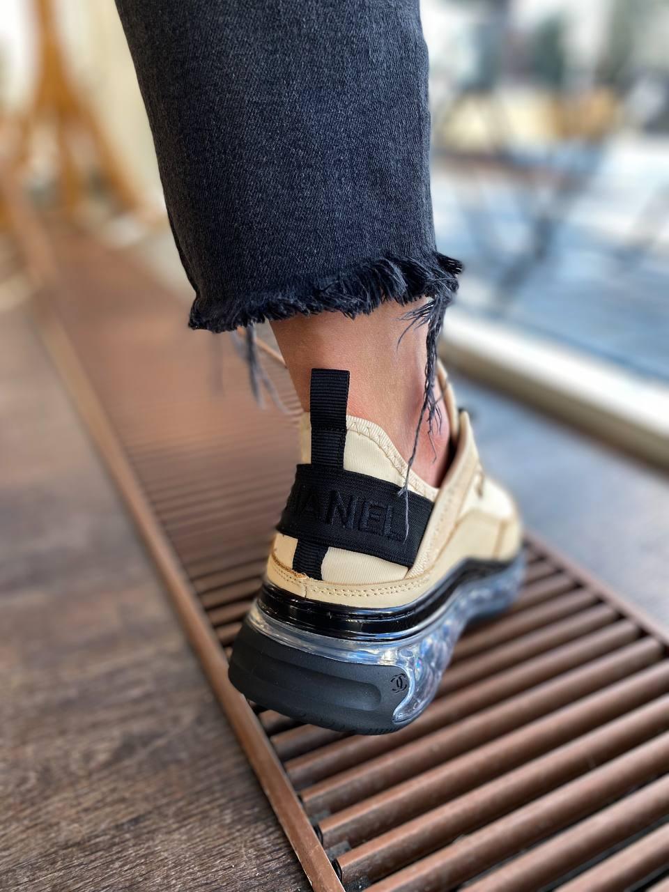 Chanel Beige Black