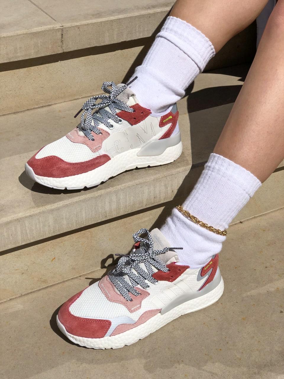 Adidas Nite Jogger White Burgundy