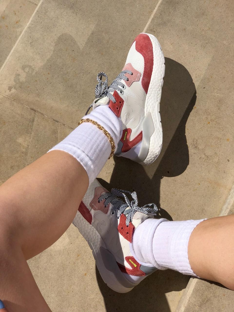 Adidas Nite Jogger White Burgundy