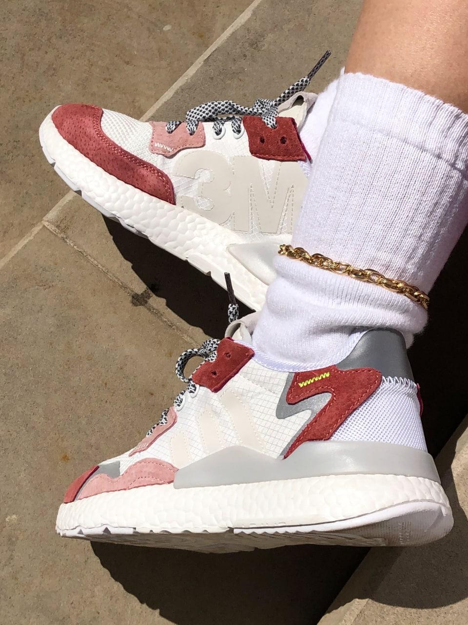 Adidas Nite Jogger White Burgundy
