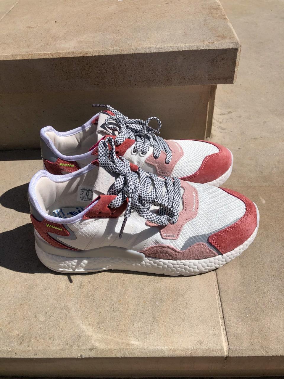 Adidas Nite Jogger White Burgundy