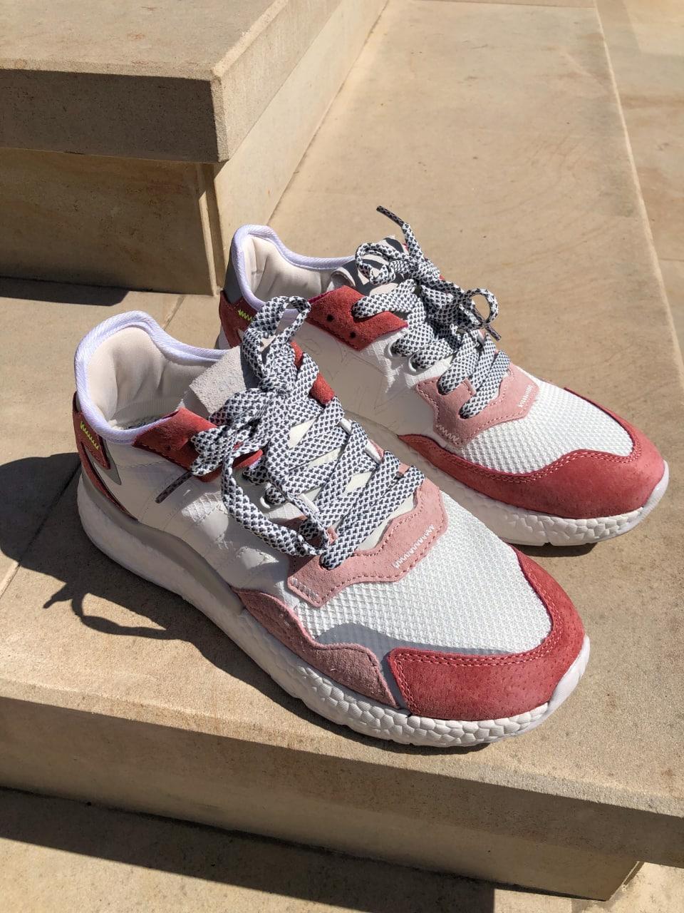 Adidas Nite Jogger White Burgundy