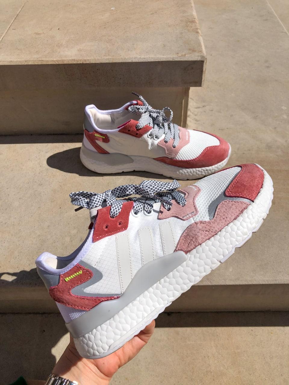 Adidas Nite Jogger White Burgundy