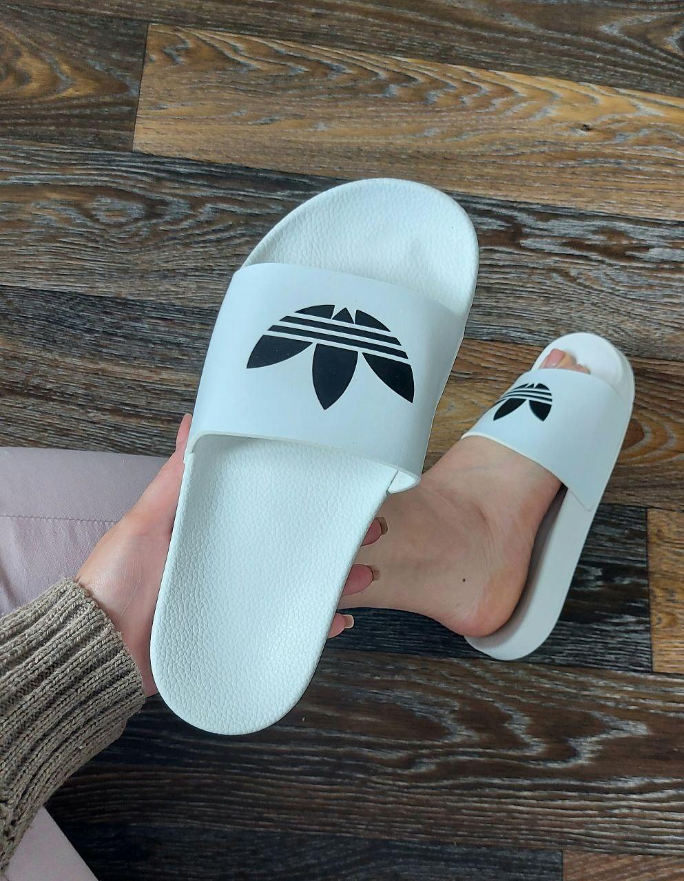 Adidas White Black Logo