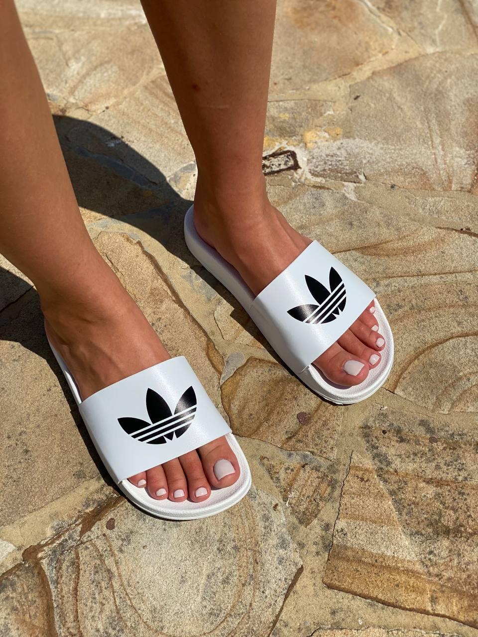 Adidas White Black Logo
