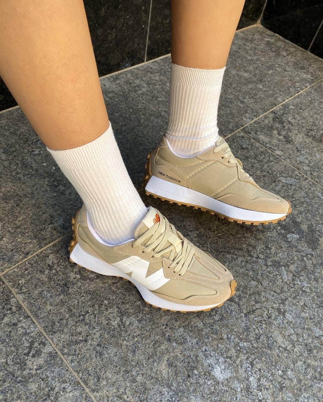 New Balance 327 Beige White 1