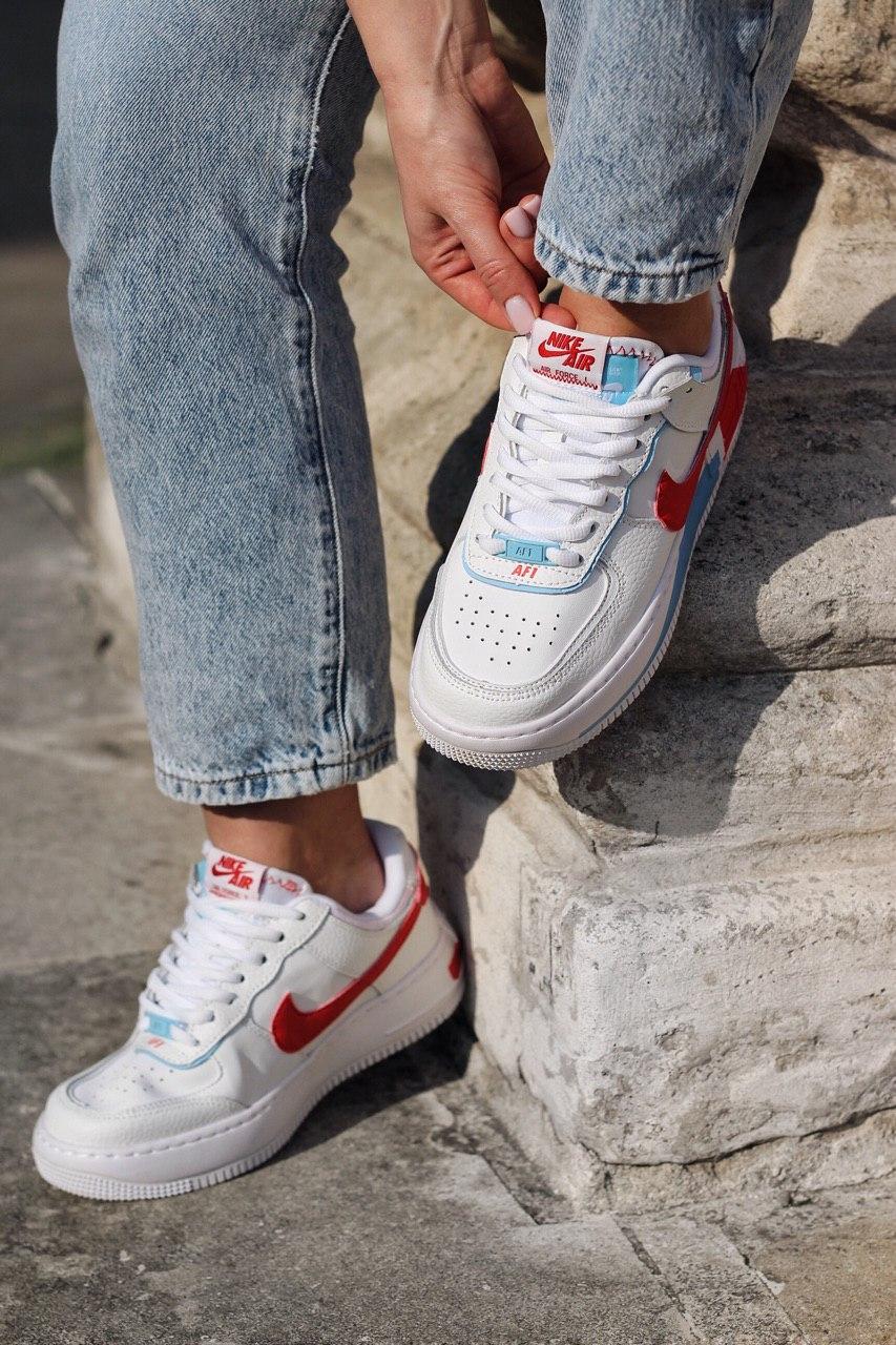 Nike Air Force 1 Shadow Blue Orange