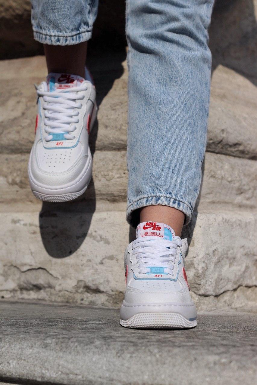 Nike Air Force 1 Shadow Blue Orange