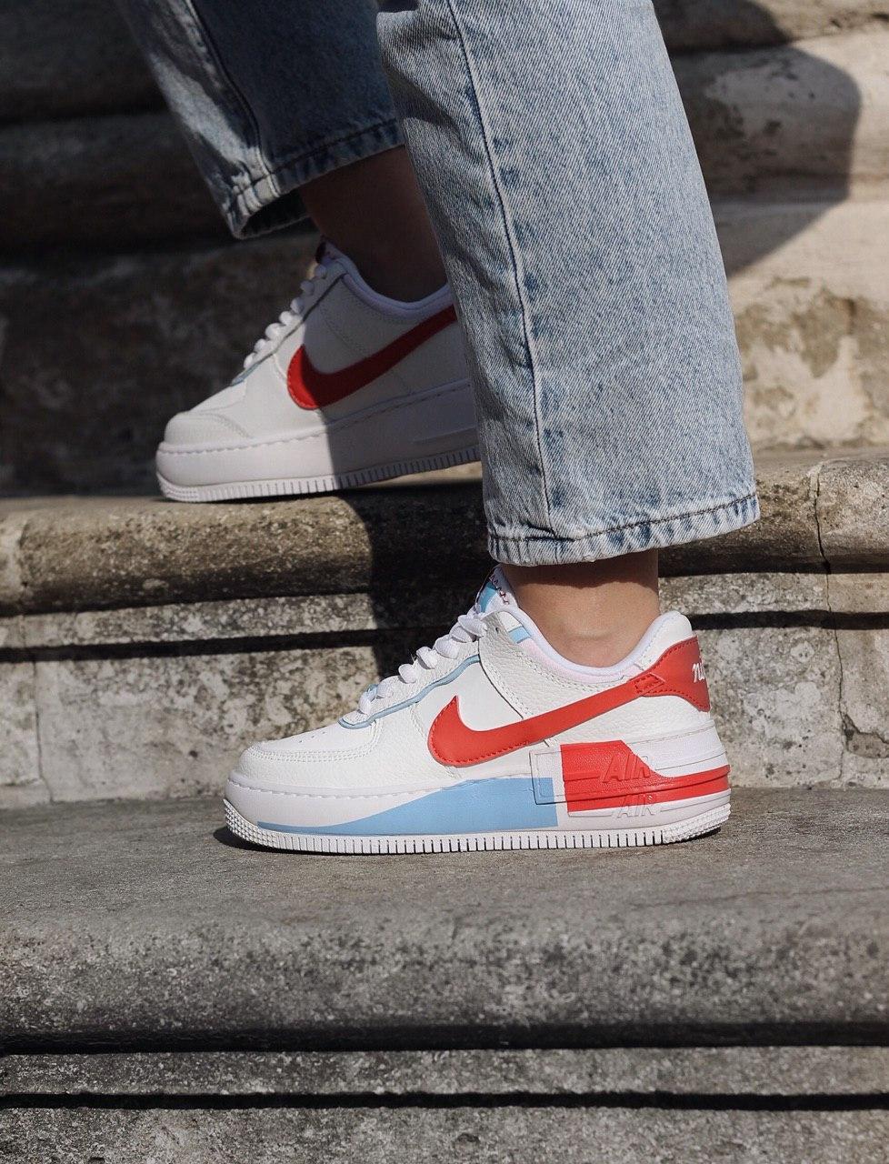 Nike Air Force 1 Shadow Blue Orange