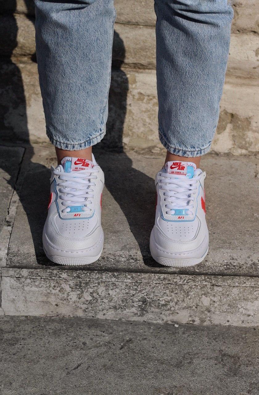 Nike Air Force 1 Shadow Blue Orange