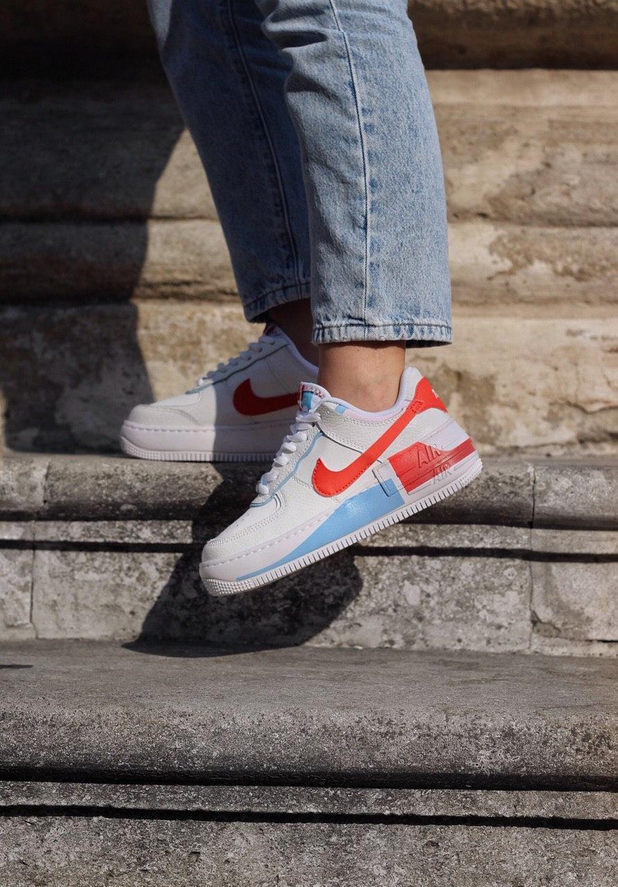 Nike Air Force 1 Shadow Blue Orange