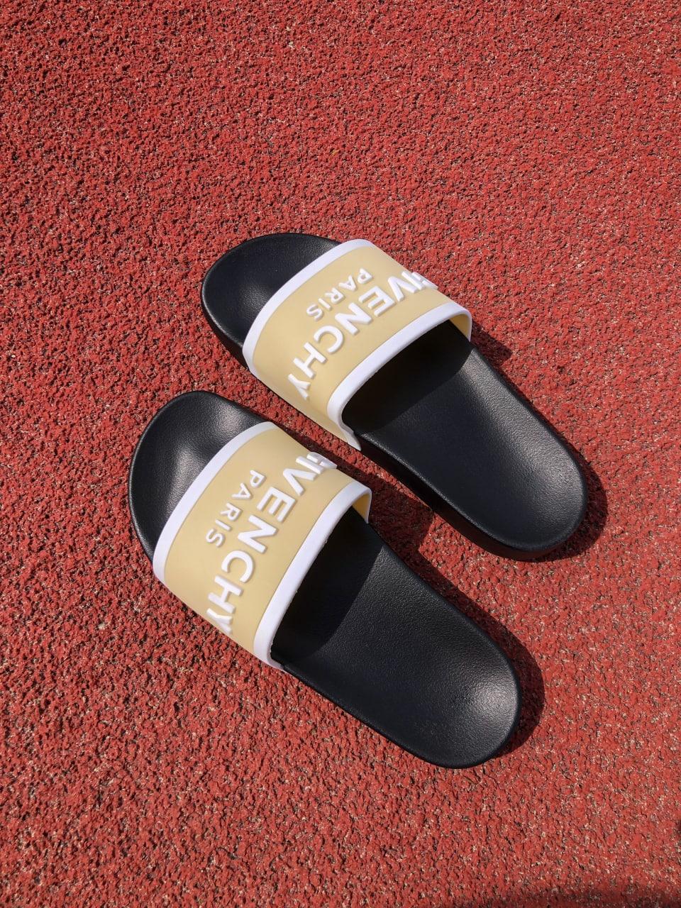 Givenchy Slides Black Beige