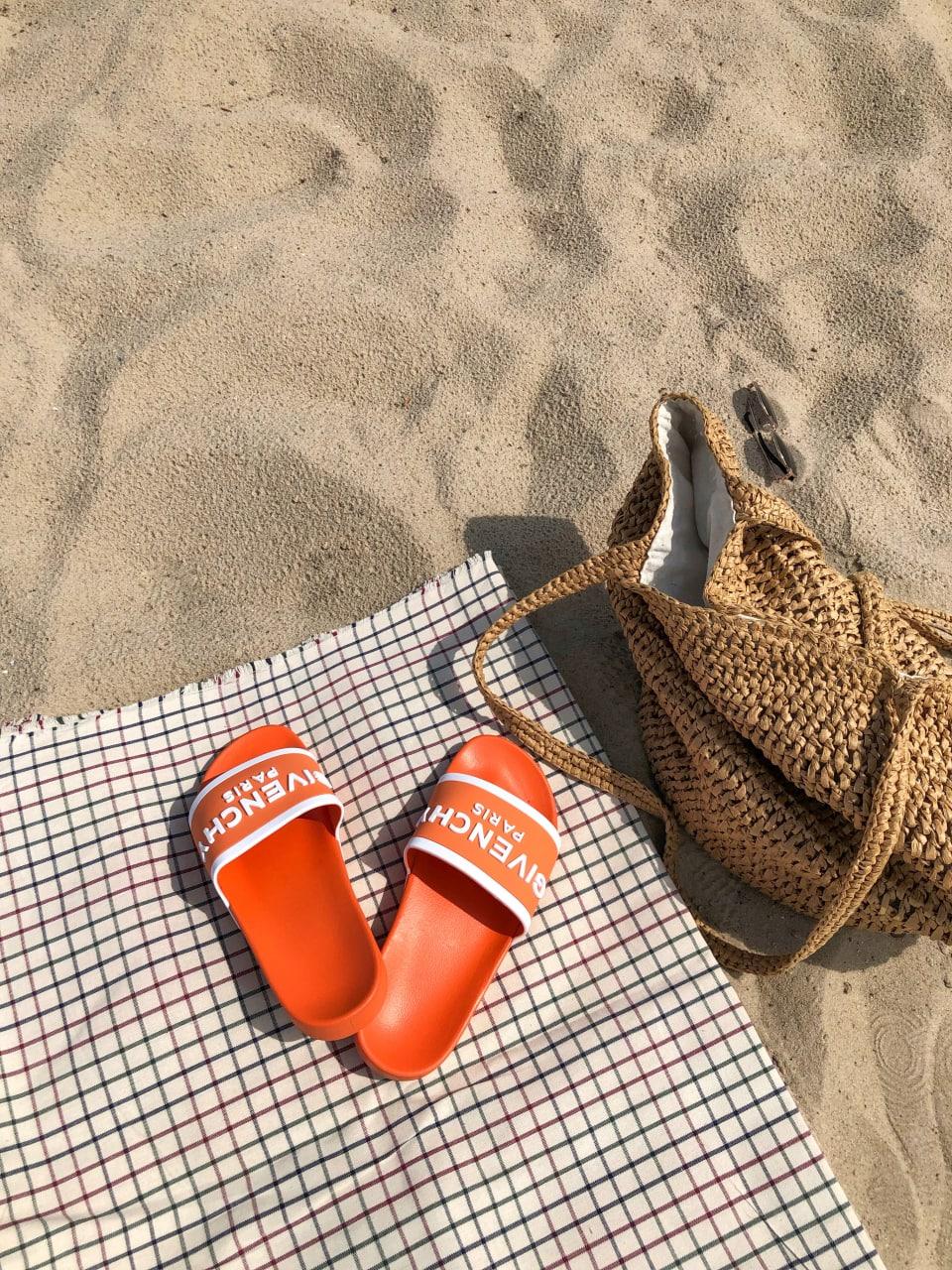 Givenchy Slides Orange