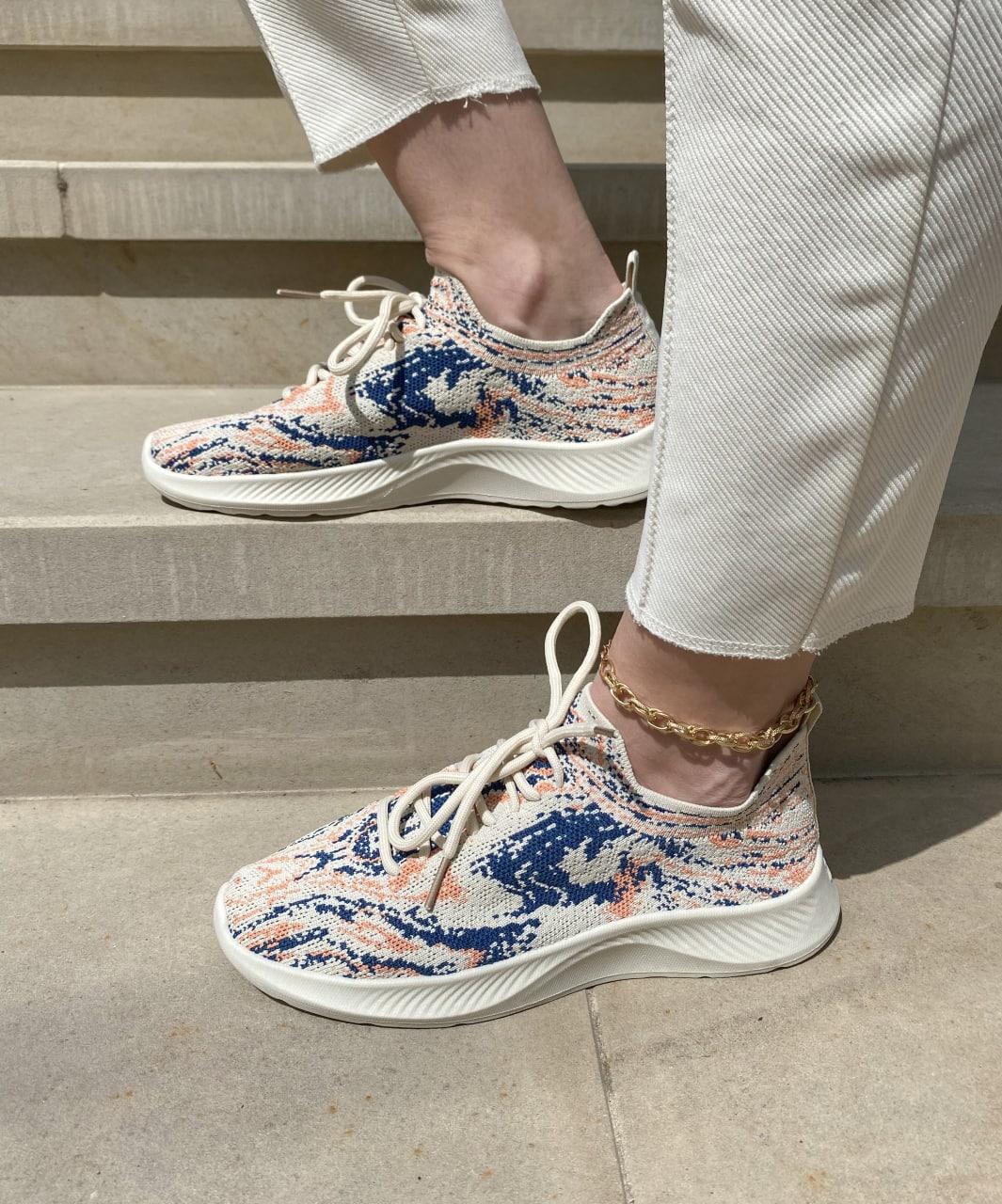 Sneakers Beige Blue