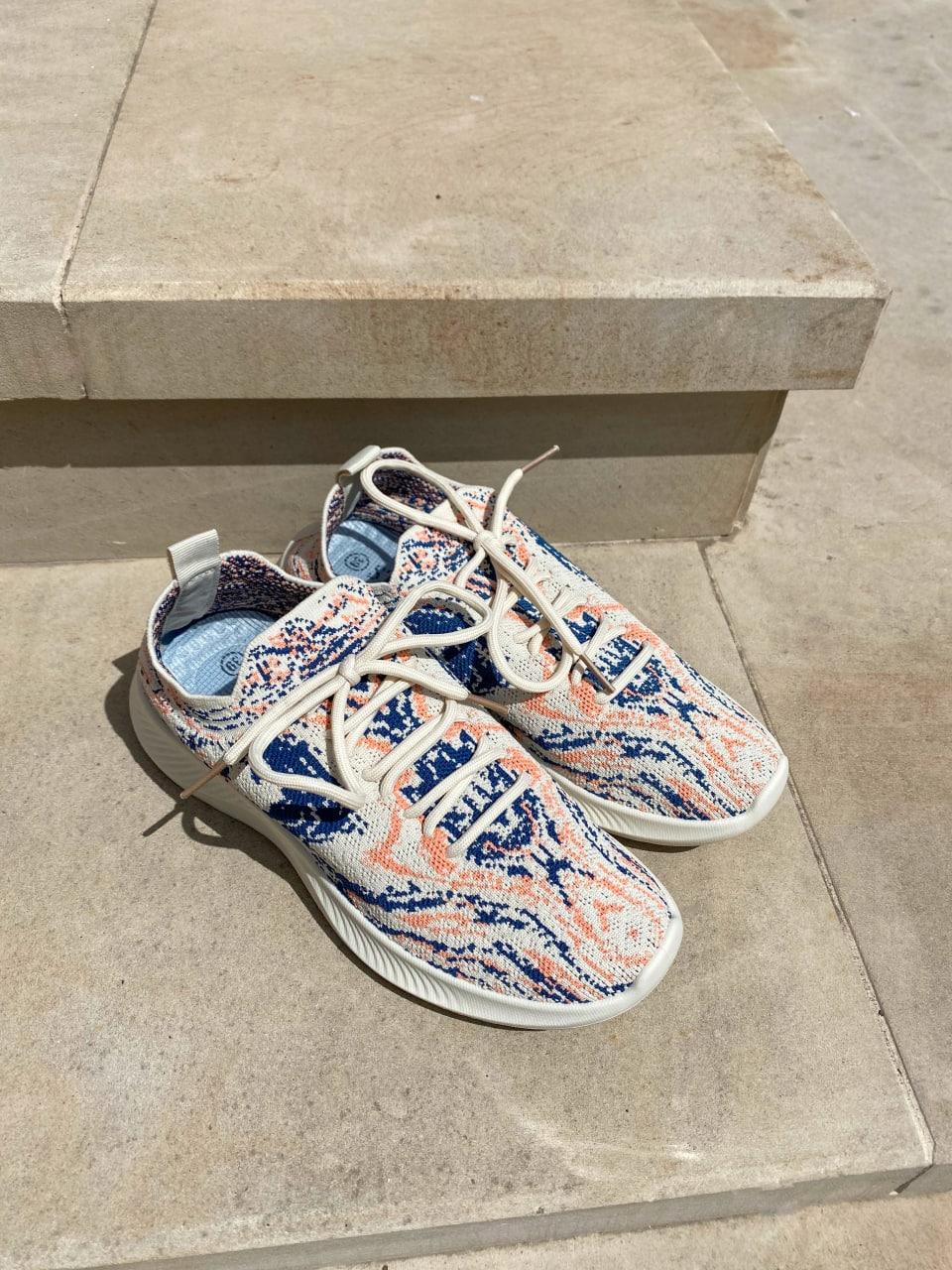 Sneakers Beige Blue