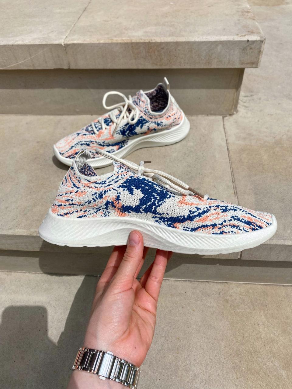 Sneakers Beige Blue