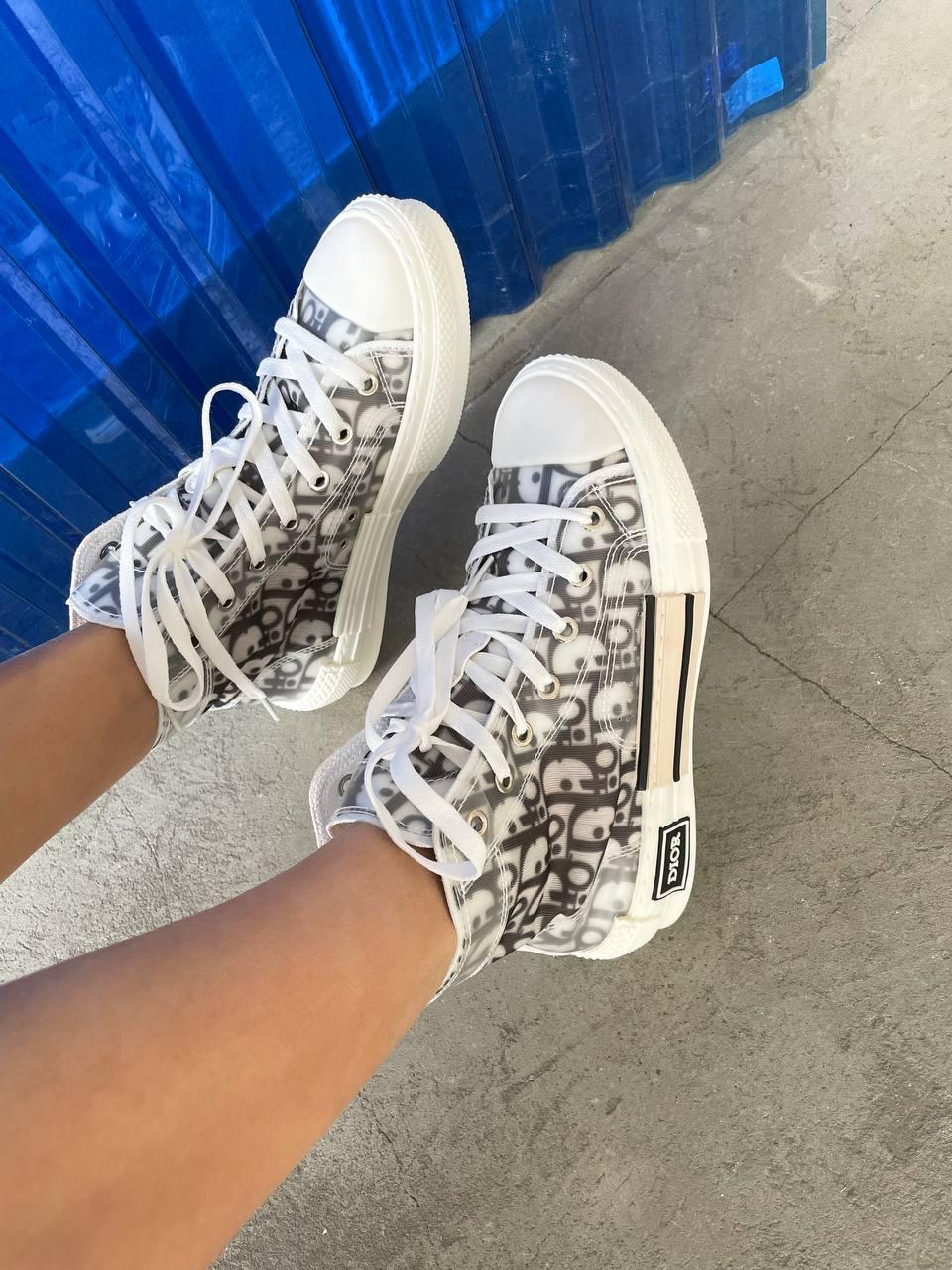Dior Sneakers High BLIQUE CANVAS