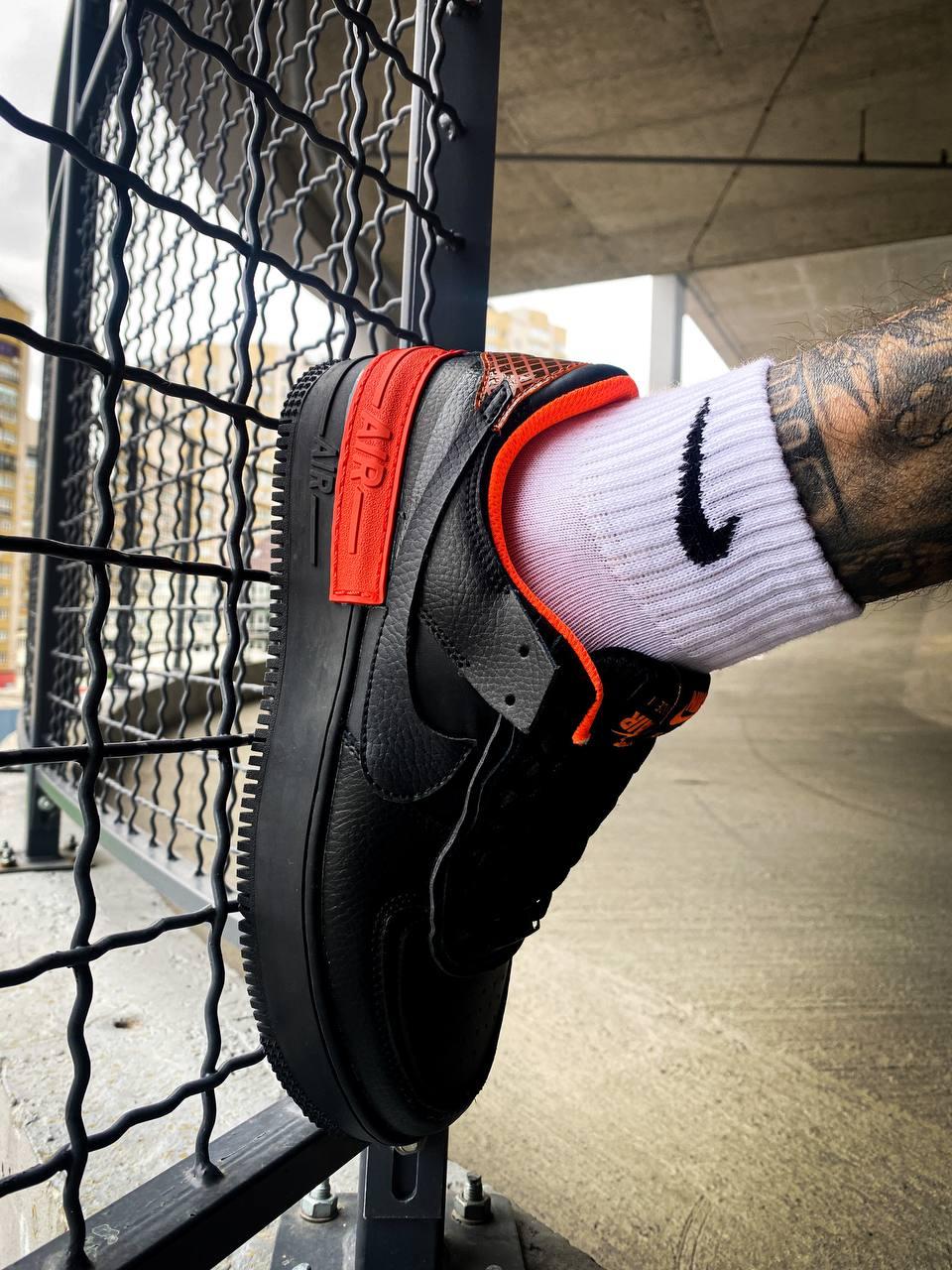 Nike Air Force 1 SHADOW Black Orange 1