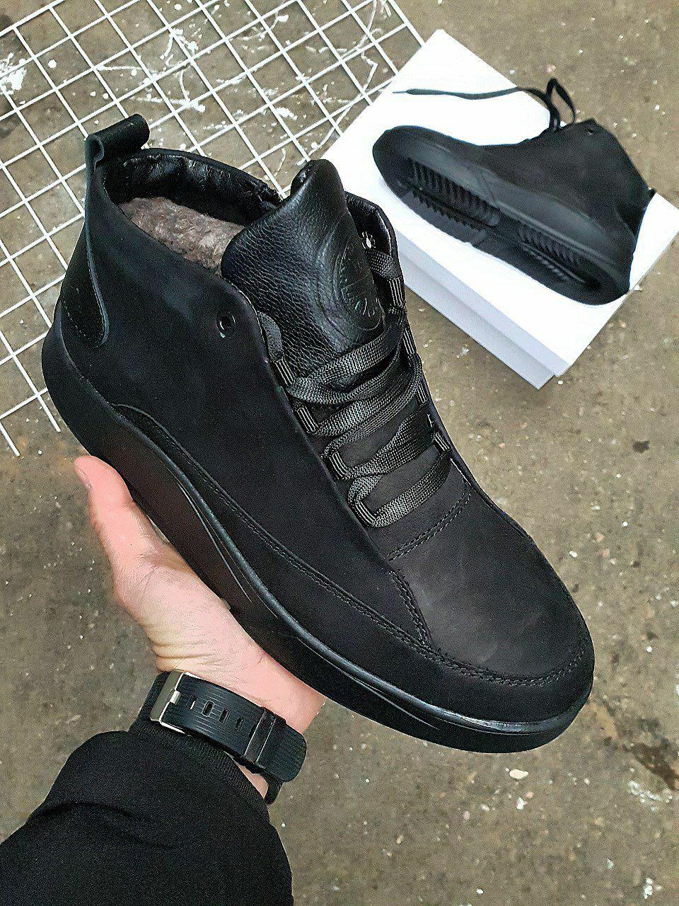 Shoes Winter Nubuck Black