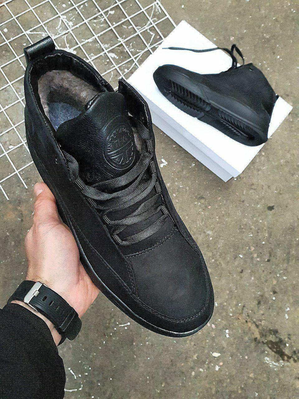 Shoes Winter Nubuck Black