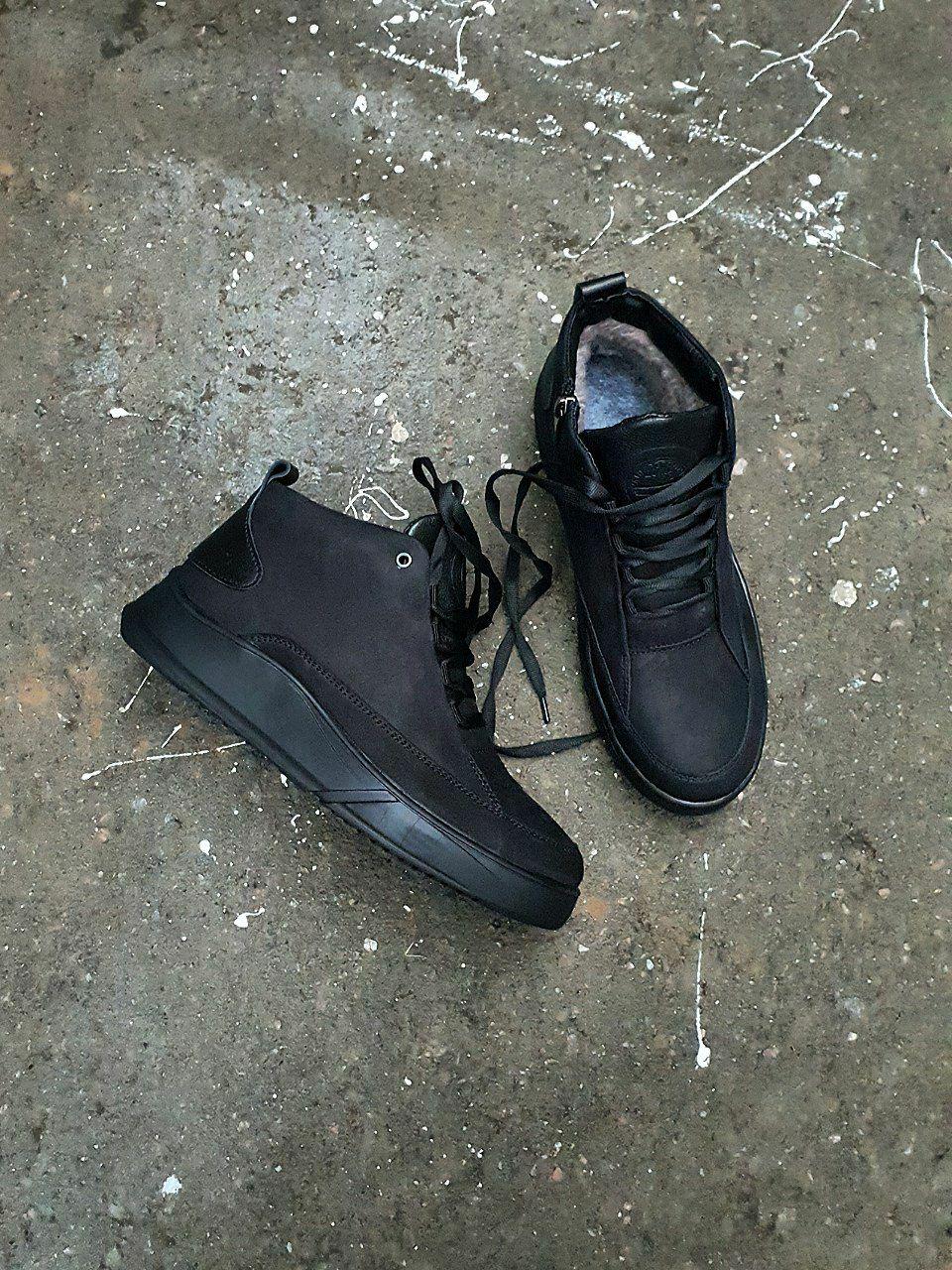 Shoes Winter Nubuck Black