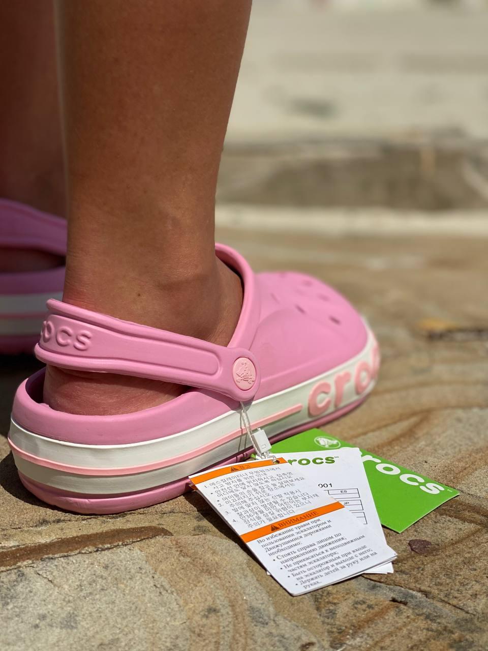 Crocs Pink Logo