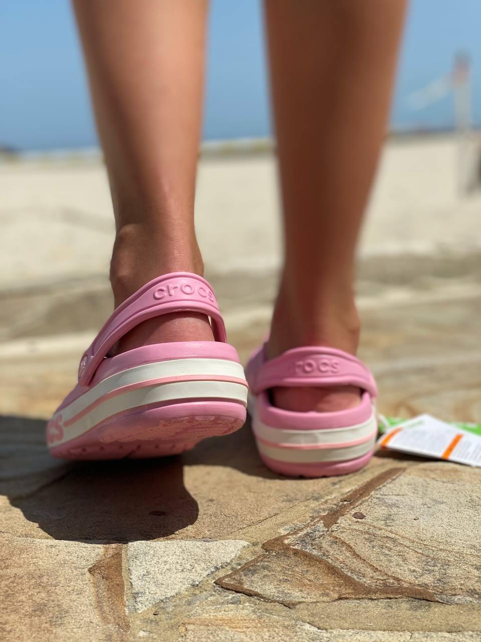 Crocs Pink Logo