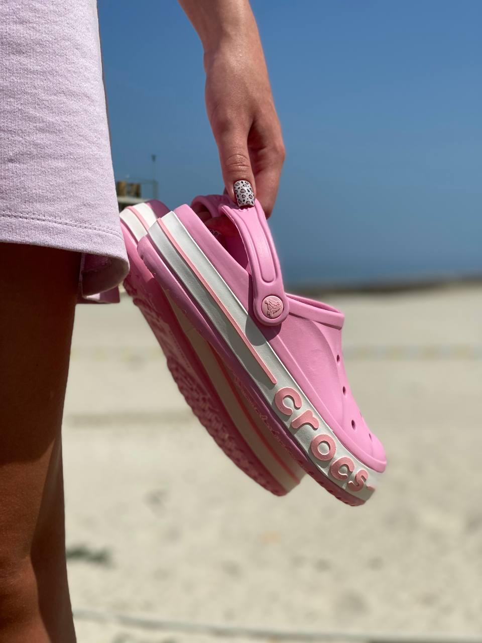 Crocs Pink Logo