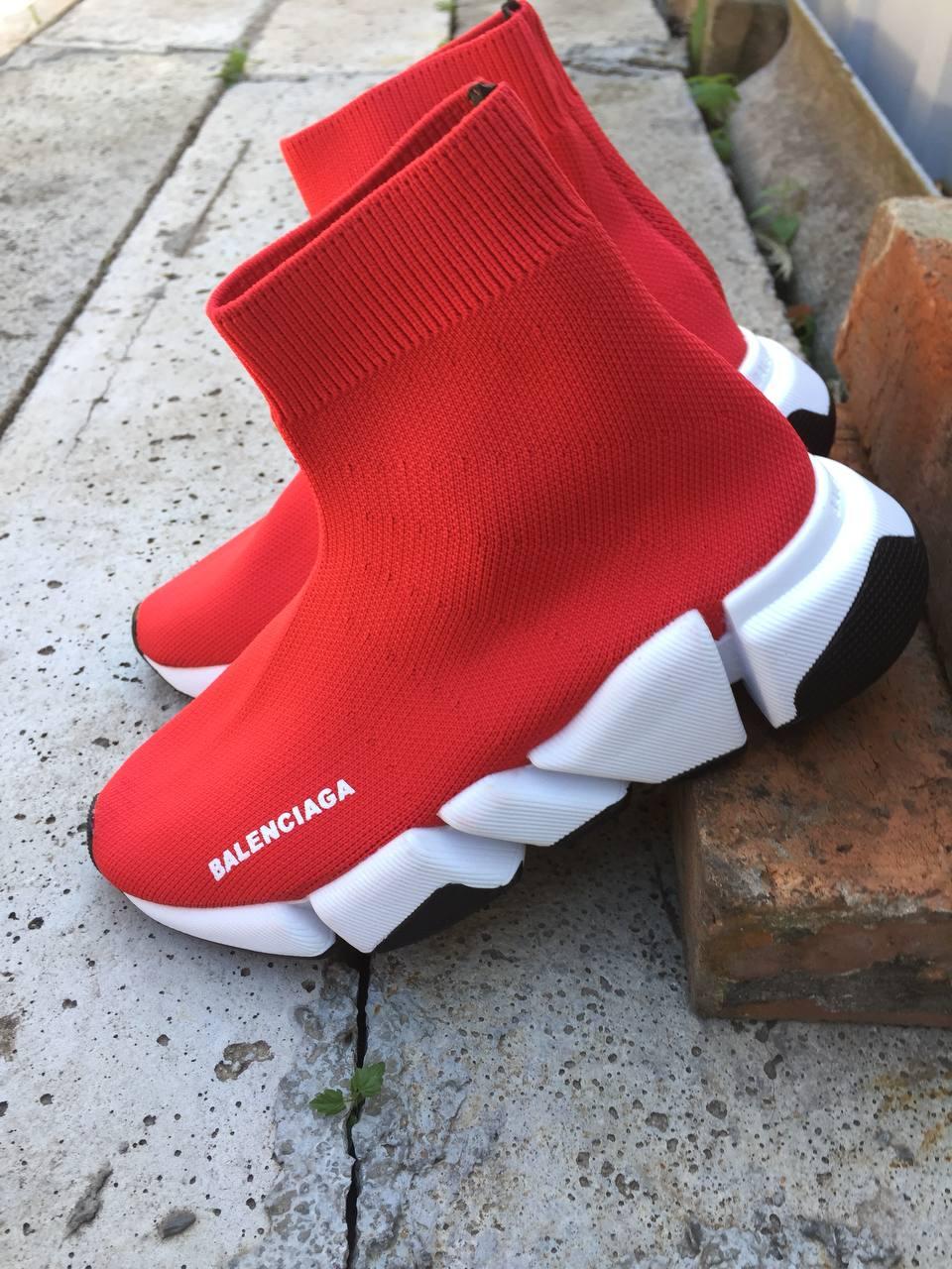 Balenciaga Speed Trainer Red White Black