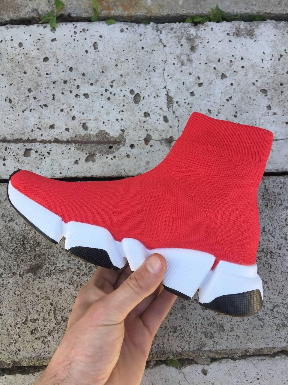 Balenciaga Speed Trainer Red White Black
