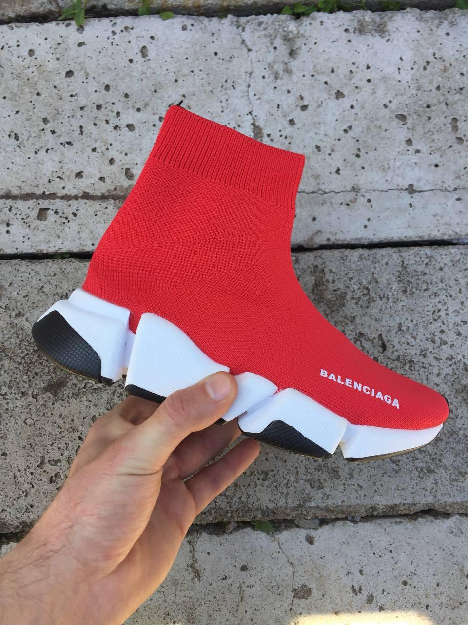 Balenciaga Speed Trainer Red White Black