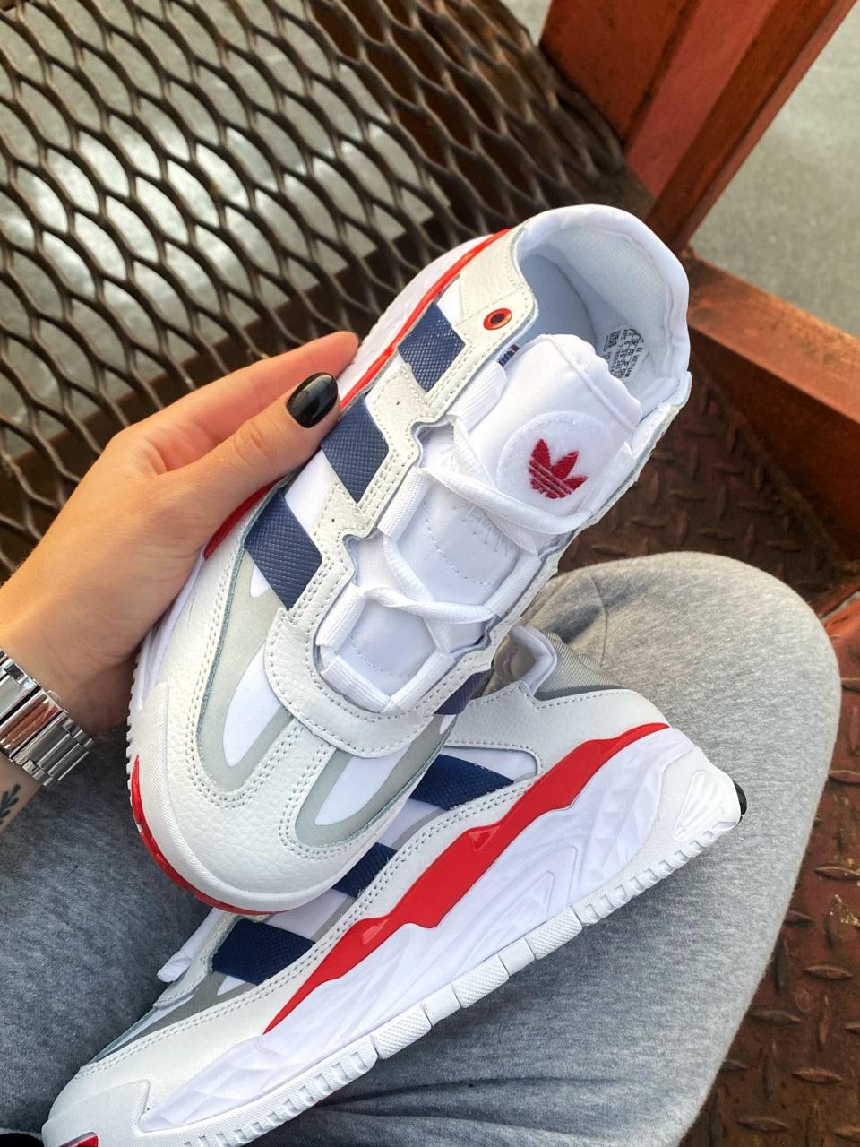 Adidas Niteball White Blue Red