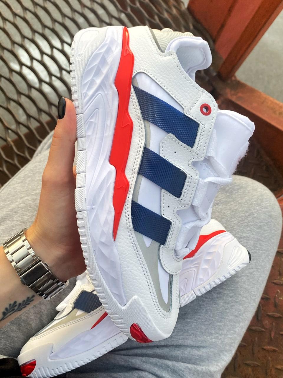 Adidas Niteball White Blue Red