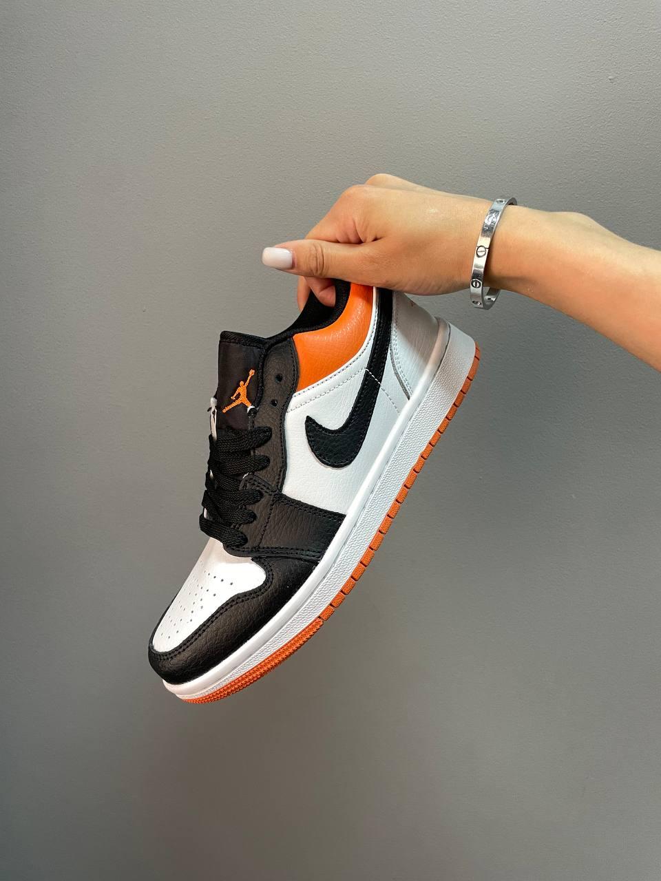 Nike Air Jordan Retro 1 Low Black White Orange