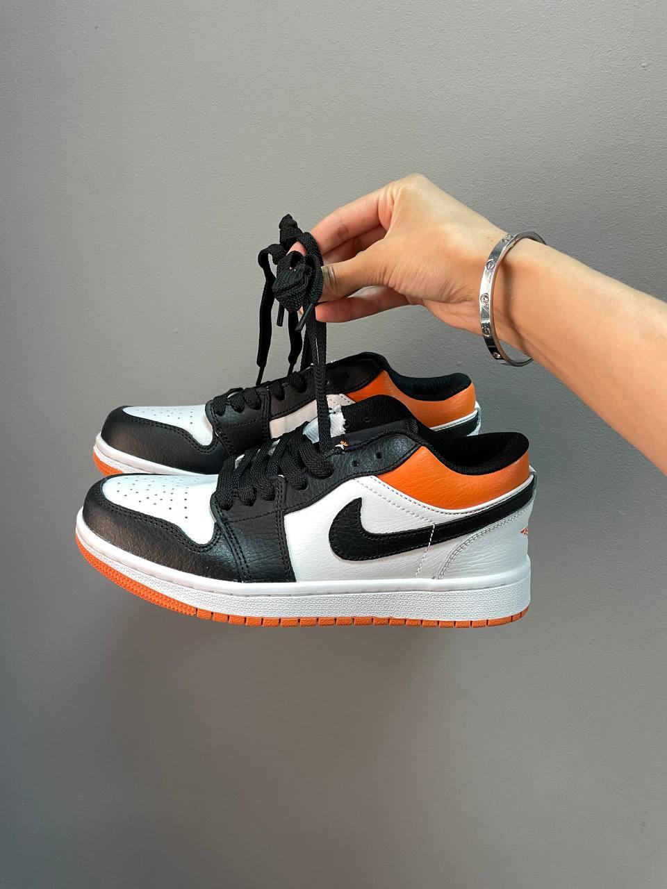 Nike Air Jordan Retro 1 Low Black White Orange