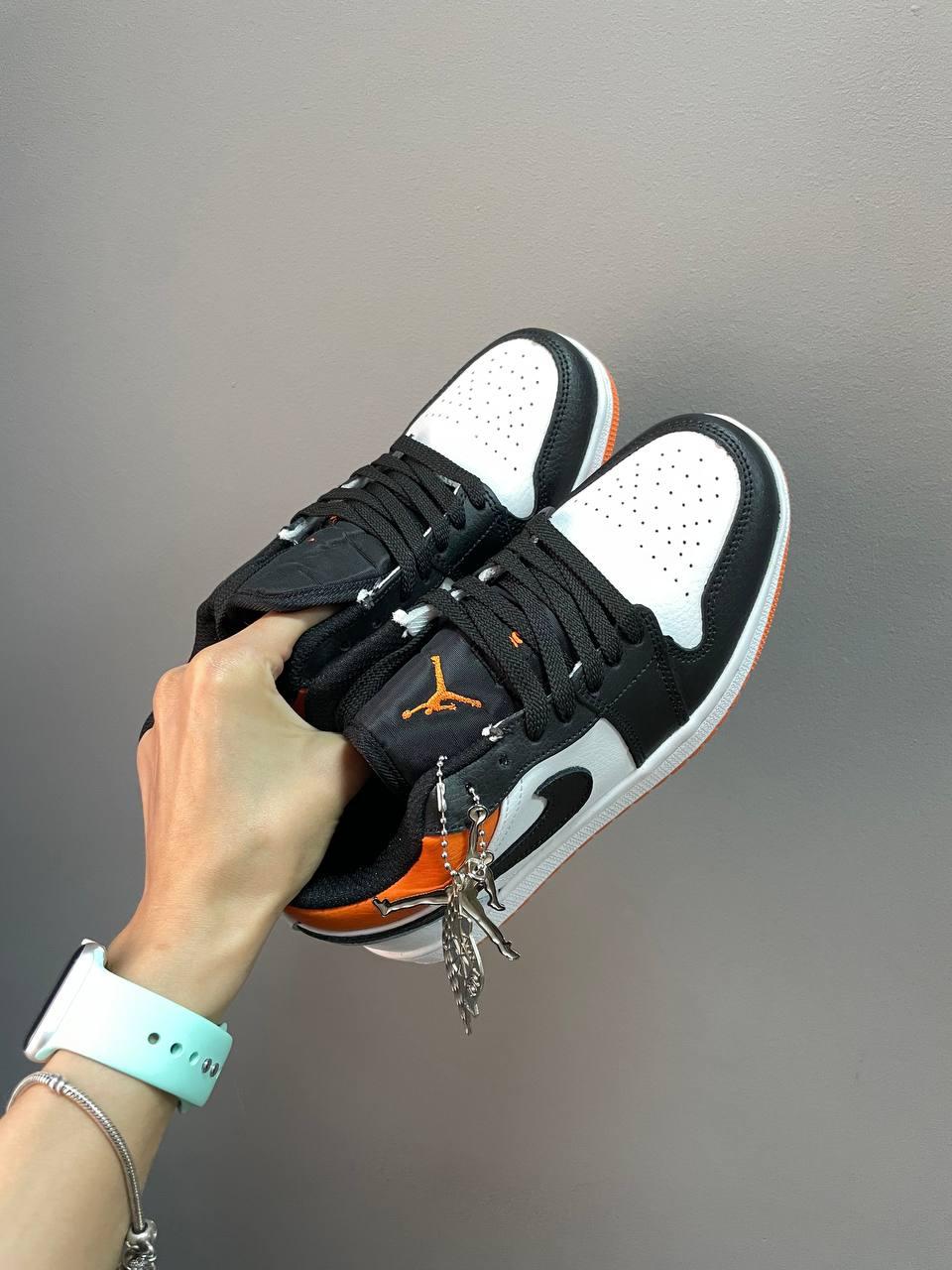 Nike Air Jordan Retro 1 Low Black White Orange