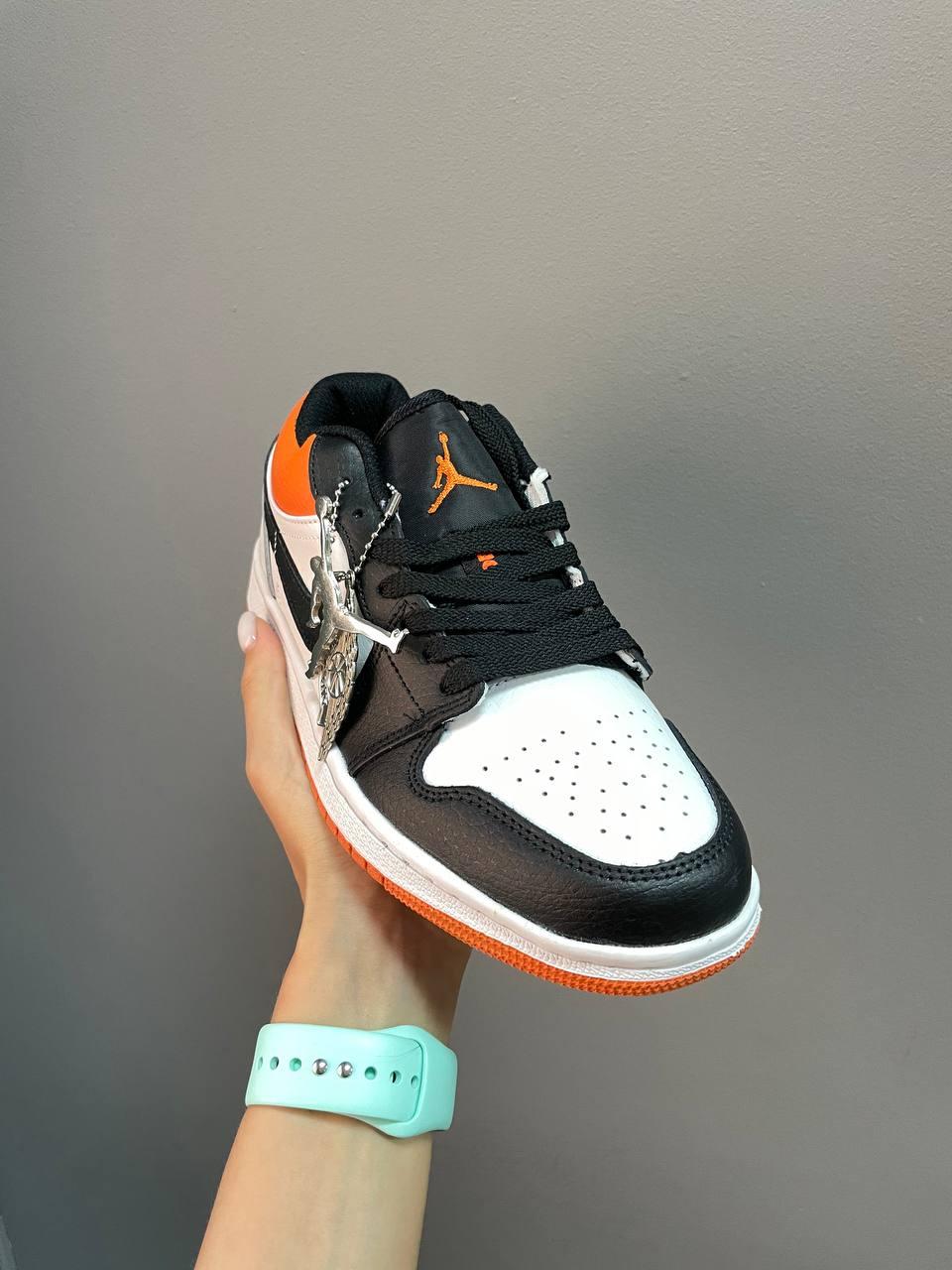 Nike Air Jordan Retro 1 Low Black White Orange