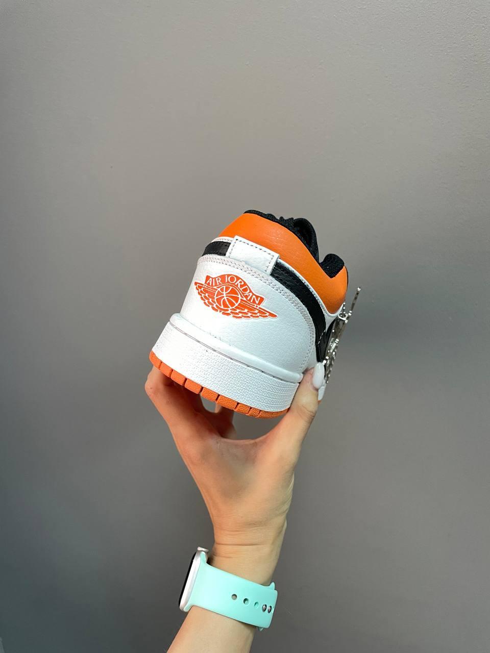 Nike Air Jordan Retro 1 Low Black White Orange
