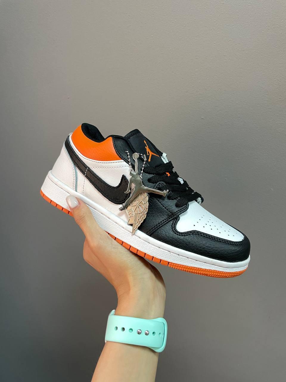 Nike Air Jordan Retro 1 Low Black White Orange