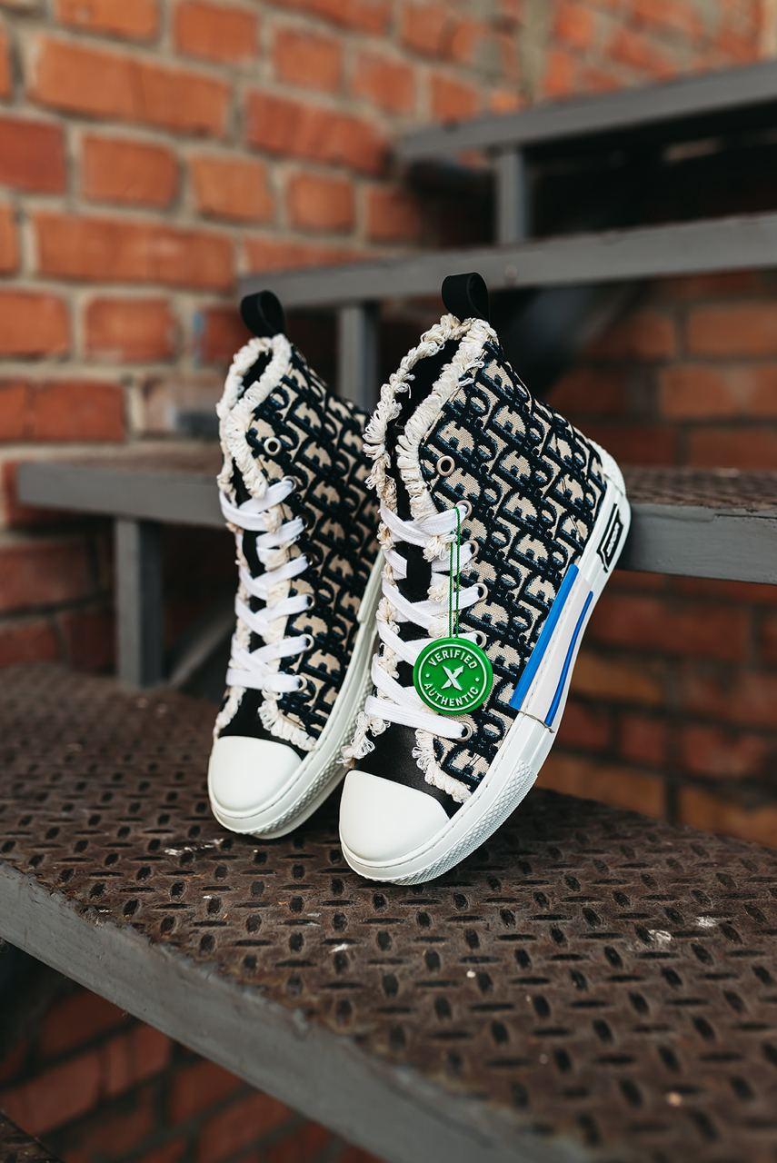 Dior Sneakers High Top Black Beige