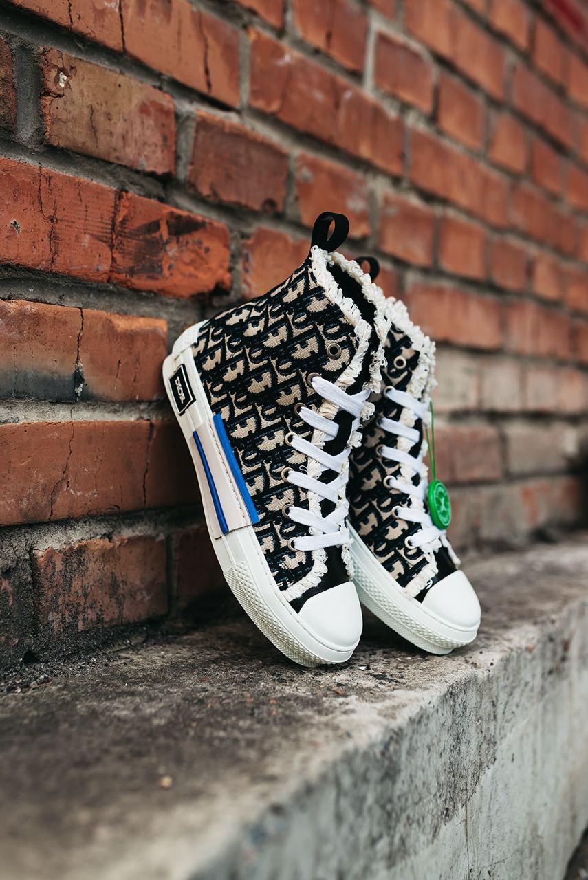 Dior Sneakers High Top Black Beige