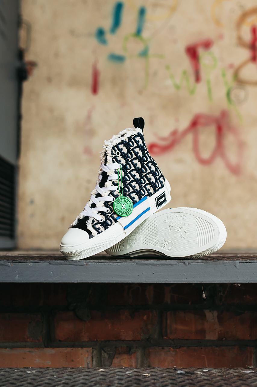 Dior Sneakers High Top Black Beige