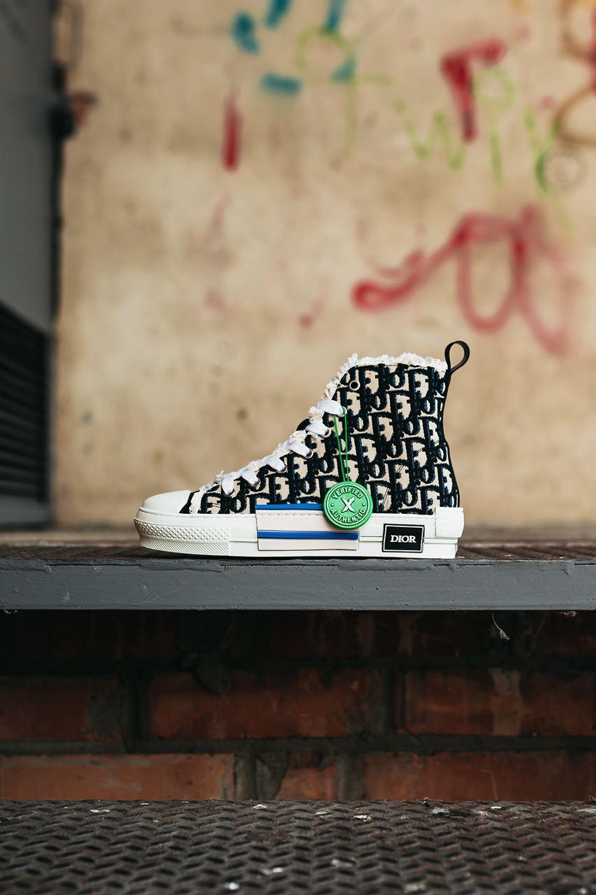 Dior Sneakers High Top Black Beige