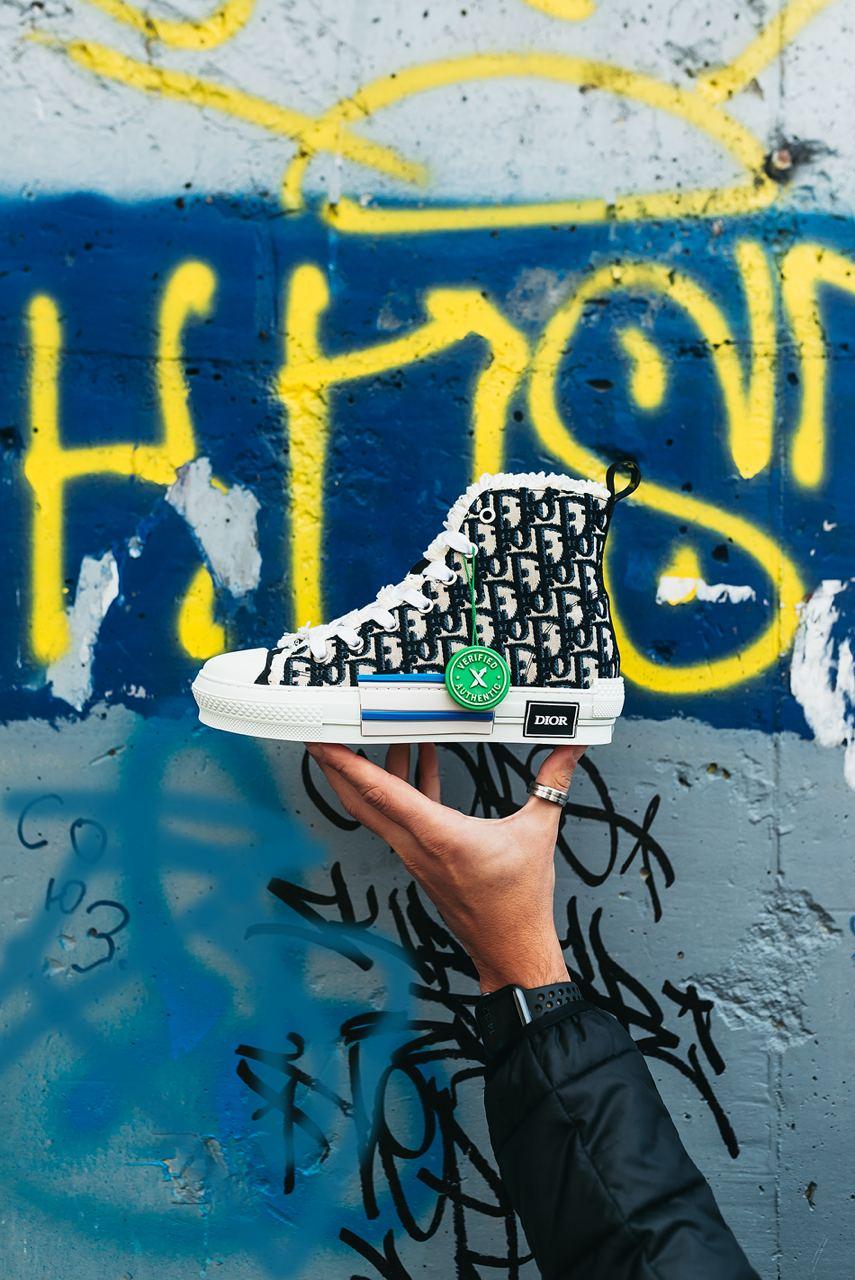Dior Sneakers High Top Black Beige