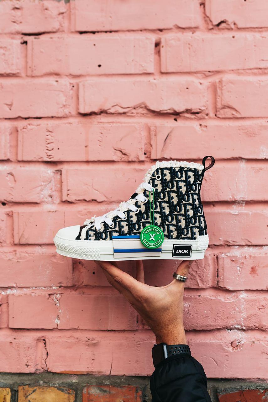 Dior Sneakers High Top Black Beige