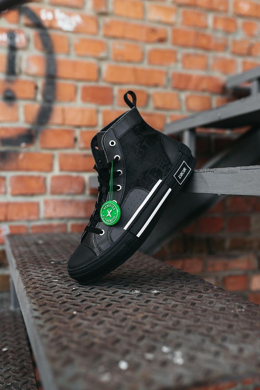 Dior B23 Top Sneakers High Black